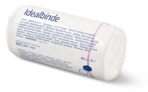 HARTMANN Bande Ideal emballage cellophane individuel, 10 pièces par carton 10 cm x 5 m