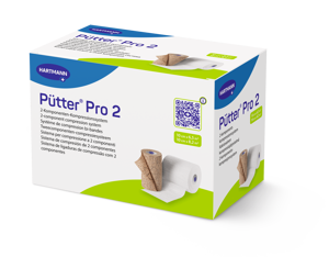 PütterPro 2 Doppelpackung mit Polster- und Kompressionsbinde 2 x 10 cm