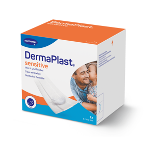 DermaPlast® Sensitive bianco Medicazione rapida, tagliabile a misura 5 m x 8 cm, bianco