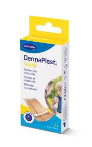 DermaPlast® Textil Cerotto Medicazione rapida, tagliabile a misura 4 x 10 cm