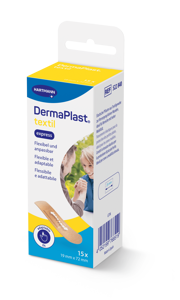 DermaPlast® Textil Pansement adhésif Express, strips en emballage individuel 19 x 72 mm