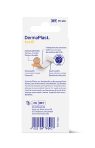 DermaPlast® Textil Cerotto Medicazione rapida, tagliabile a misura 4 x 10 cm