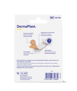 DermaPlast® Textil Pansement adhésif pansement rapide, découpable 8 x 10 cm