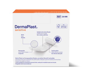 DermaPlast® Sensitive bianco Medicazione rapida, tagliabile a misura 5 m x 8 cm, bianco