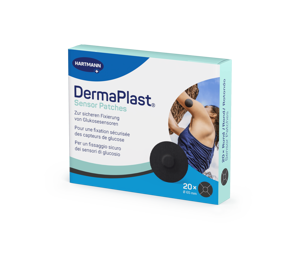 DermaPlast Sensor Patch schwarz, 21mm