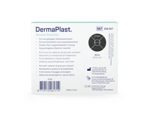 DermaPlast Sensor Patch schwarz, 21mm