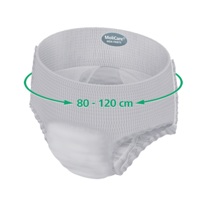 MoliCare® MEN PANTS 7 Mutandine per incontinenza M (circonferenza dell'anca 80-120 cm)
