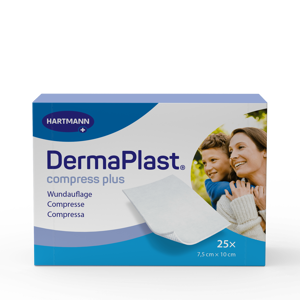DermaPlast® Compress Plus Compressa assorbente 7.5 x 10 cm